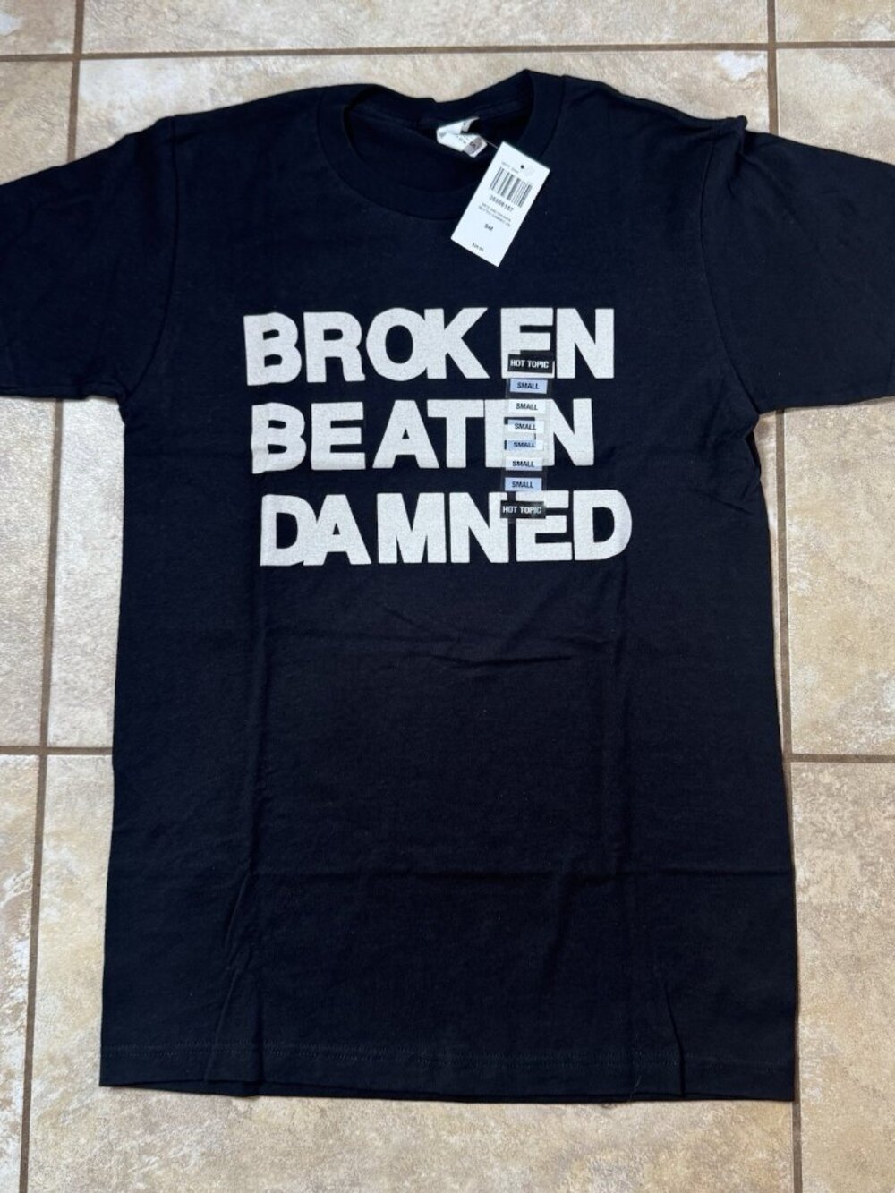 My Chemical Romance Broken Beaten & Damned T-Shirt 2-Sided Size SMALL New